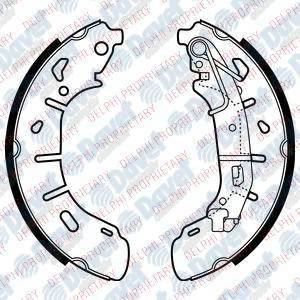 DELPHI LS2050 Arka Fren Balatasi Pabuclu Doblo 1.4-1.3d-1.6d-2.0d 2010-> Combo 254×57mm
